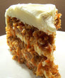 Carrot Cake with Buttercream Frosting and a layer of crushed Pineapple