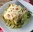 Spinach Ricotta Lasagna with Pesto